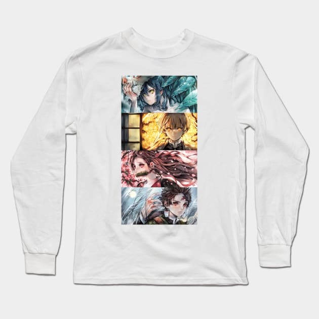 Slaying Demon Corps Long Sleeve T-Shirt by Valoka